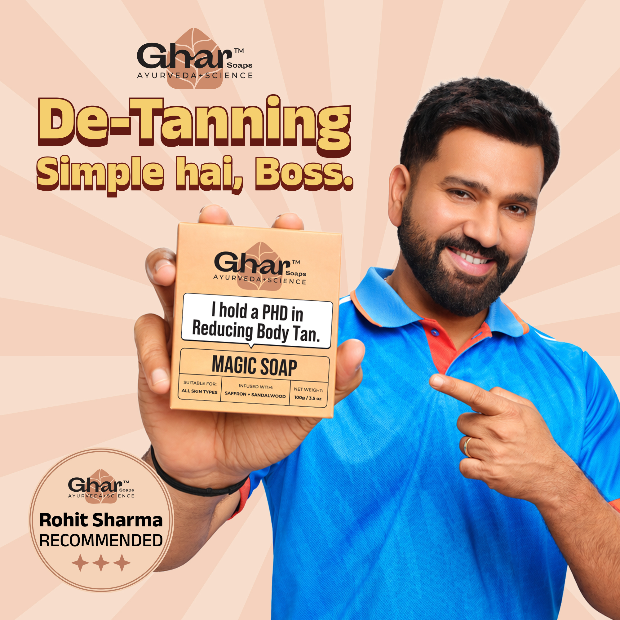 Magic Soap (Sandal Wood and Saffron Soap)